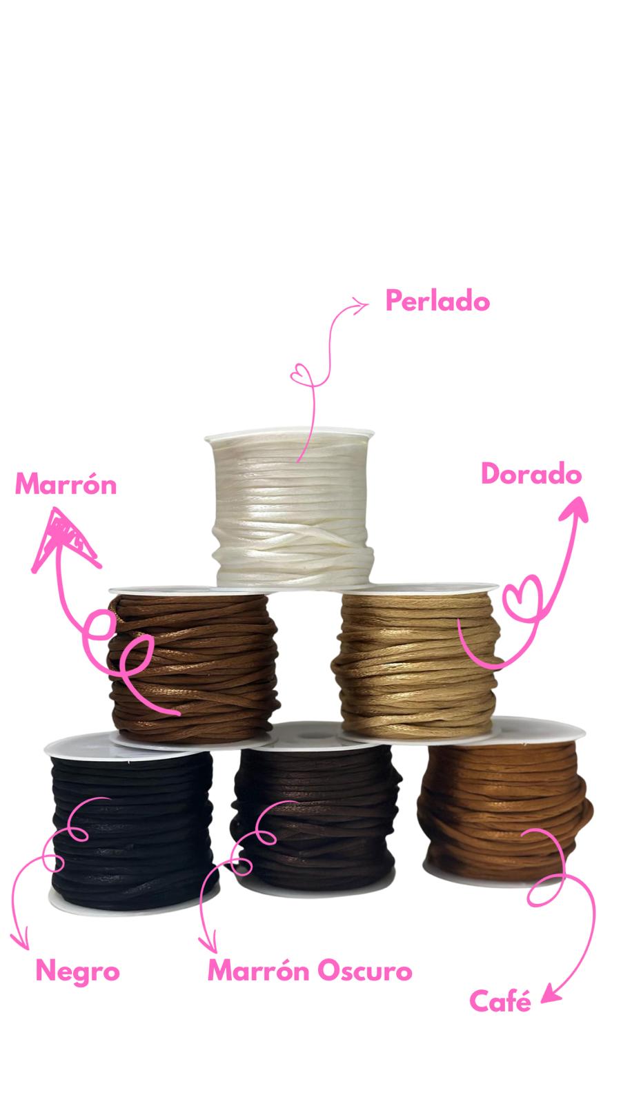 Initial- Satin Bracelet (hilo grueso)